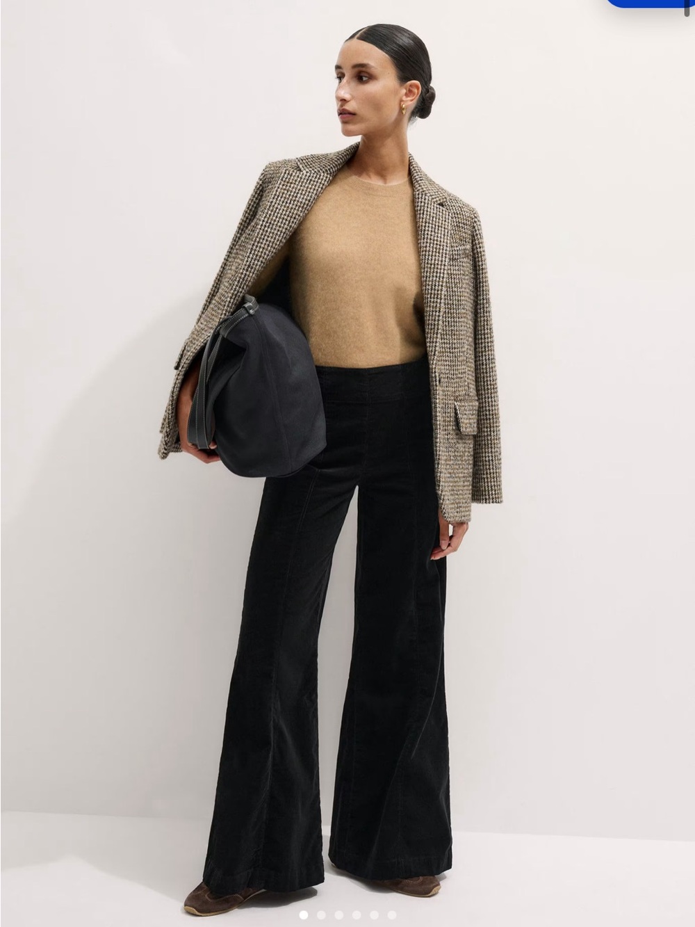 NWT Me+Em Italian Cord Travel Palazzo Pants - Short length
